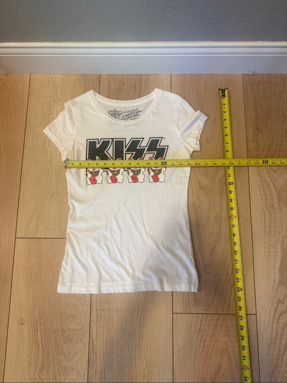 🎸 Bejeweled KISS “In KISS We Trust” Graphic T-Shirt 🎸 Medium - Picture 7 of 7